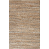Jute blend area rug, 'Bizet' - Natural Jute and Rayon Hand Loomed Area Rug