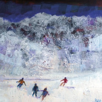 Alpine Skiers Christmas Cards - Unicef Charity Christmas Cards