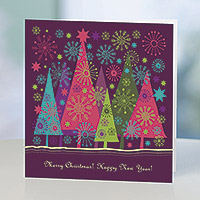 Unicef holiday greeting cards, 'A Festive Season' (set of 12) - UNICEF Sustainable Christmas Cards (set of 12)