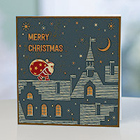 Unicef Christmas cards, 'Up on the Rooftops' (set of 12) - UNICEF Sustainable Christmas Cards (set of 12)