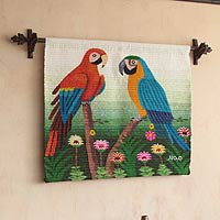 Wool tapestry Macaw Lingo Peru