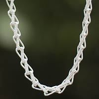Silver choker,