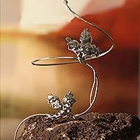 Silver wrap bracelet,
