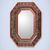 Mirror, 'Radiant Lands' - Unique Reverse Painted Glass Mirror thumbail