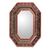 Mirror, 'Radiant Lands' - Unique Reverse Painted Glass Mirror (image 2a) thumbail