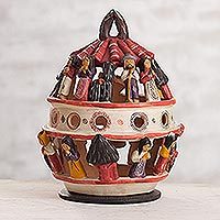 Ceramic candleholder Light of the Andes Peru