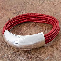 Leather wristband bracelet Free Spirit Peru