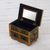Painted glass chest of drawers, 'Jade Majesty' - Reverse Painted Glass Jewelry Box (image 2b) thumbail