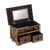 Painted glass chest of drawers, 'Jade Majesty' - Reverse Painted Glass Jewelry Box (image 2c) thumbail