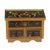 Painted glass chest of drawers, 'Jade Majesty' - Reverse Painted Glass Jewelry Box (image 2d) thumbail