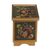 Painted glass chest of drawers, 'Jade Majesty' - Reverse Painted Glass Jewelry Box (image 2e) thumbail
