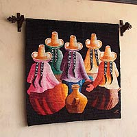 Wool tapestry Women Peru