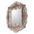Cedar mirror, 'Antique Charm' - Reverse Painted Glass Wall Mirror (image 2c) thumbail