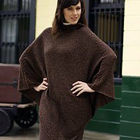 Alpaca poncho,