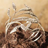 Silver cuff bracelet,