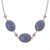 Angelite pendant necklace, 'Heavenly Sky' - Fine Silver Angelite Pendant Necklace (image 2a) thumbail