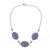 Angelite pendant necklace, 'Heavenly Sky' - Fine Silver Angelite Pendant Necklace (image 2d) thumbail