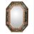 Mirror, 'Wildflowers' - Handmade Reverse Painted Glass Wall Mirror (image 2a) thumbail