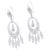 Silver chandelier earrings, 'White Autumn' - Fine Silver Chandelier Earrings (image 2b) thumbail