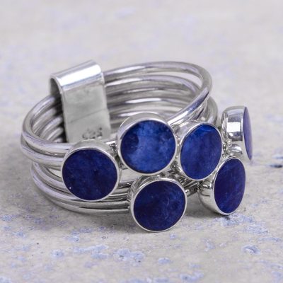 Unique Sterling Silver and Sodalite Ring