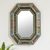 Mirror, 'Sky Blue' - Elegant Handcrafted Reverse Painted Glass Mirror thumbail