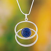 Lapis lazuli pendant necklace Cuddle Me Blue Peru