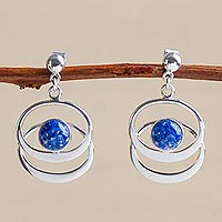Lapis lazuli dangle earrings Cuddle Me Peru
