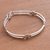 Sterling silver link bracelet, 'Lucky Clover' - Handcrafted Floral Sterling Silver Bracelet (image 2b) thumbail