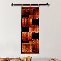 Wool tapestry, 'Inca Belt' - Handcrafted Cultural Wool Tapestry (2x5 Ft) 