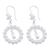 Silver dangle earrings, 'Filigree Princess' - Fine Silver Dangle Earrings (image 2b) thumbail