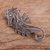 Silver filigree brooch pin, 'Filigree Seahorse' - Unique Fine Silver Filigree Brooch Pin thumbail
