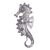 Silver filigree brooch pin, 'Filigree Seahorse' - Unique Fine Silver Filigree Brooch Pin (image 2b) thumbail
