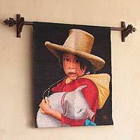 Wool tapestry,