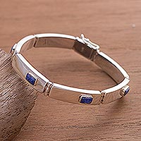 Lapis lazuli wristband bracelet Exuberance Peru