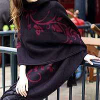 Alpaca blend shawl,