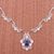 Sodalite filigree necklace, 'Spring Sky' - Sodalite filigree necklace (image 2d) thumbail