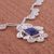 Sodalite filigree necklace, 'Spring Sky' - Sodalite filigree necklace (image 2e) thumbail