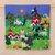 Applique wall hanging, 'Lettuce Harvest' - Applique wall hanging thumbail