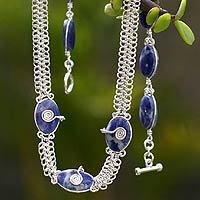 Sodalite choker,