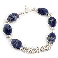 Sodalite beaded bracelet,