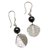 Hematite earrings, 'Shimmer' - Fair Trade Sterling Silver and Hematite Earrings (image 2b) thumbail