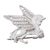 Silver filigree brooch pin, 'Filigree Pegasus' - Hand Made Silver Filigree Brooch Pin (image 2a) thumbail
