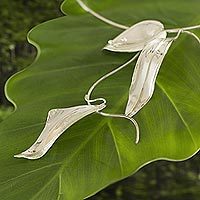 Silver choker,