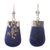 Sodalite dangle earrings, 'Renewal' - Unique Sterling Silver and Sodalite Dangle Earrings (image 2c) thumbail
