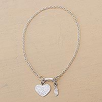 Silver anklet,
