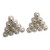 Silver filigree earrings, 'Ten Blossoms' - Fine Silver Button Earrings (image 2a) thumbail