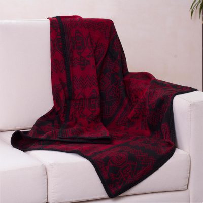 Alpaca blend throw blanket, Paracas Treasure