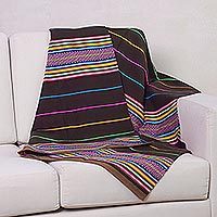 Wool lap throw blanket,