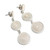 Silver filigree dangle earrings, 'Starlit Moons' - Handcrafted Sterling Silver Filigree Earrings (image 2a) thumbail