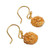 Gold plated dangle earrings, 'Cocoons' - 21K Gold Plated Dangle Earrings from Peru (image 2a) thumbail